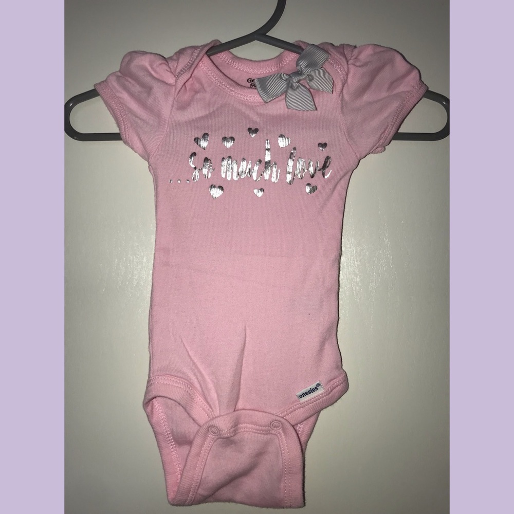 Gerber Baby girl “...so much love” onesie